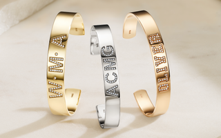 The Perfect Push Present: Personalized Diamond ID Cuff Bangle