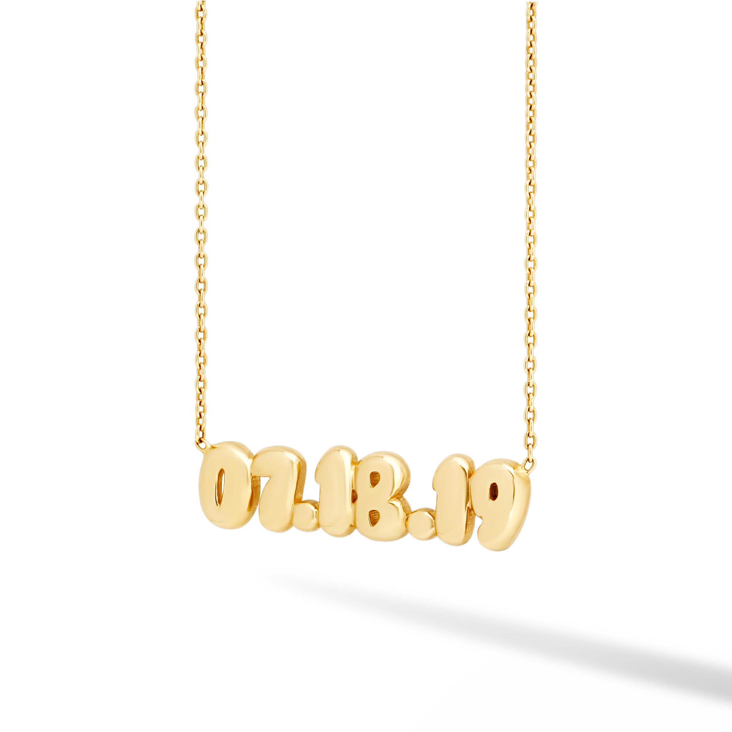 Helium Solid Date Necklace