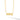 Inlay Diamond Helium Solid Name Paperclip Necklace