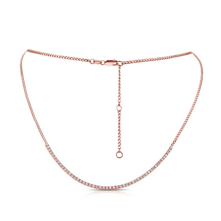 Thin Cuban Tennis Necklace