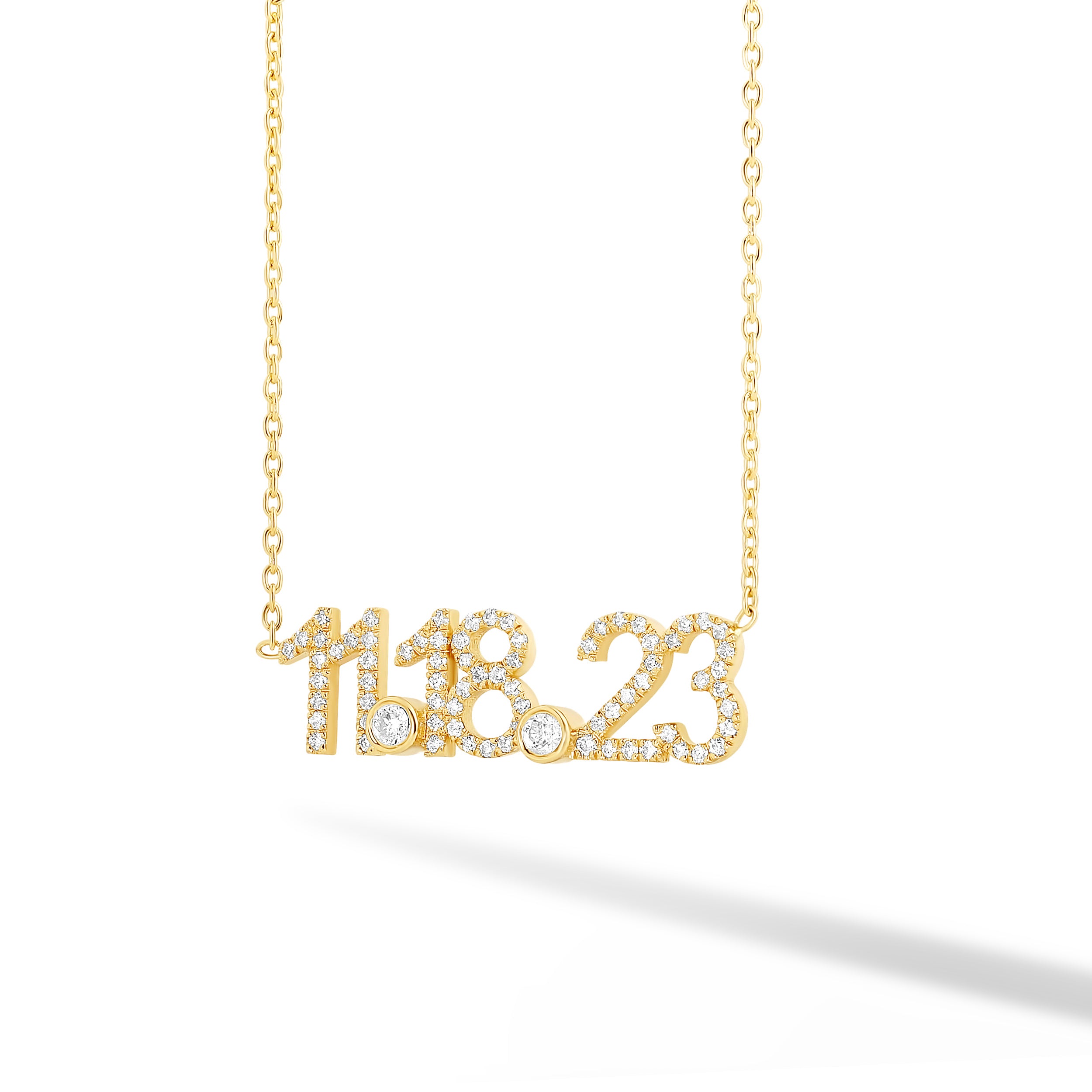 Custom Diamond Date Necklace