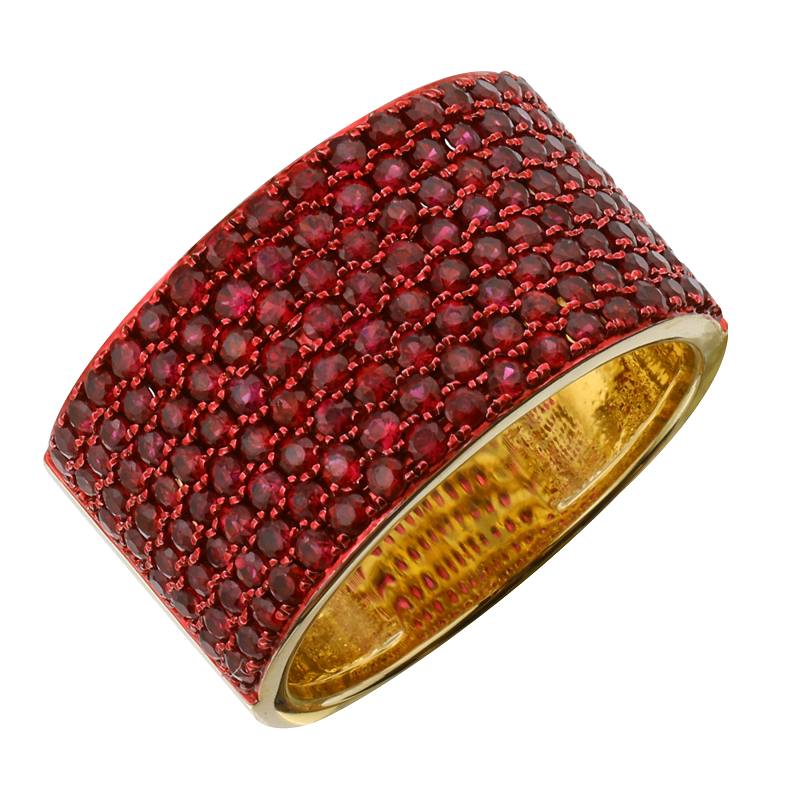 Ruby Gemstone Cigar Ring