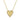 - Fluted Heart Diamond Necklace -