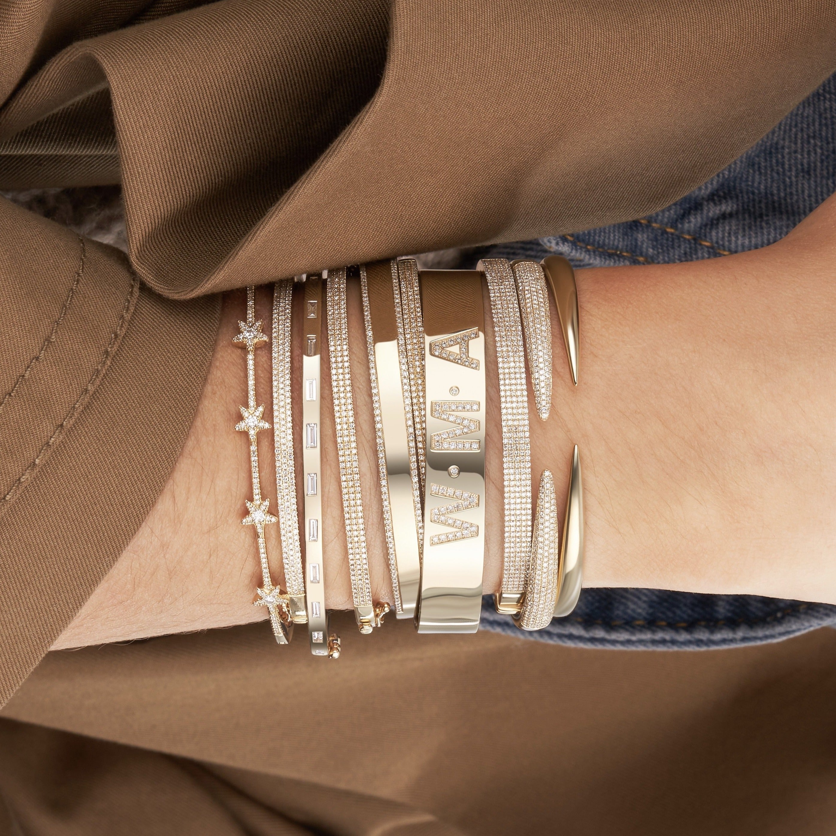 - Diamond Stars Bangle -