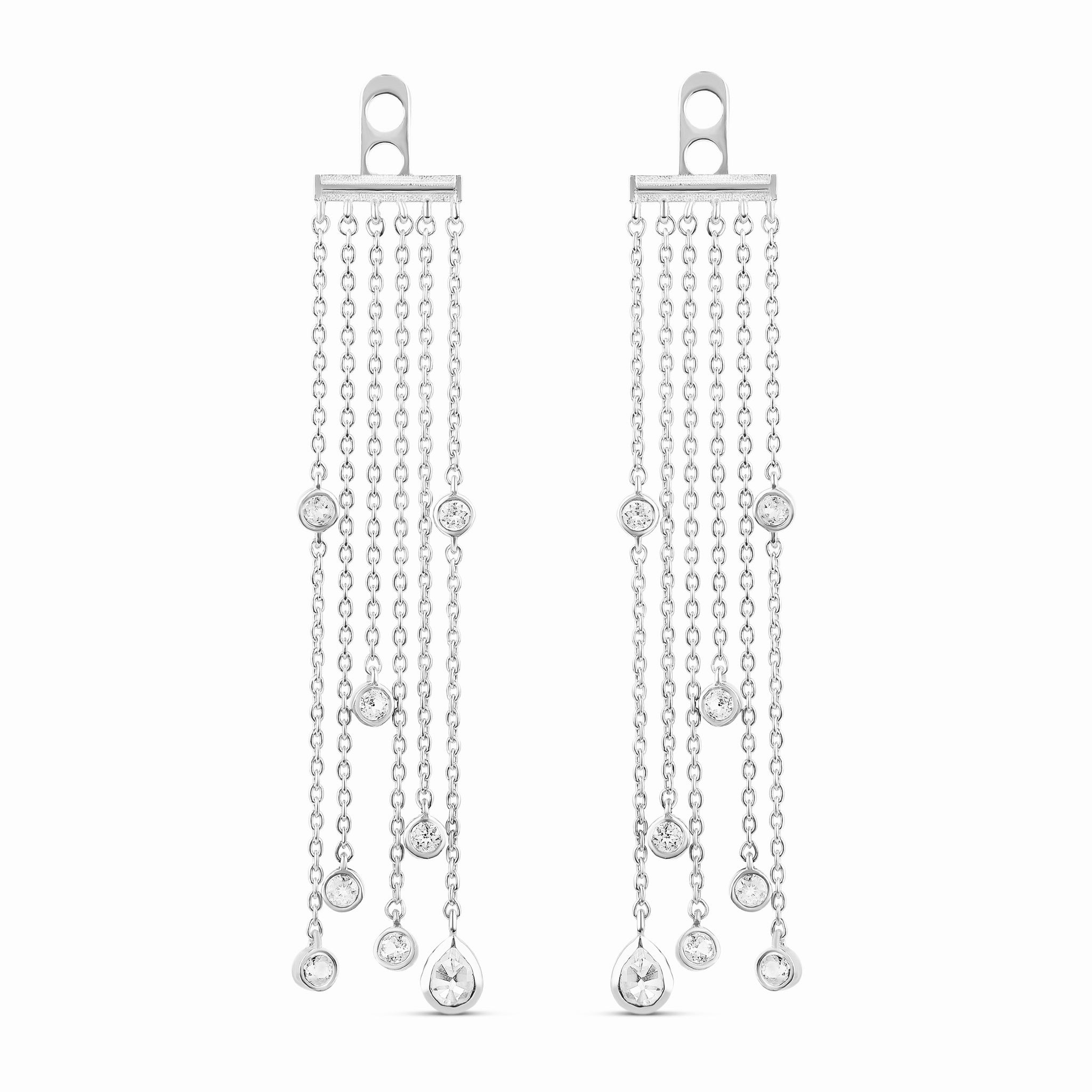 Topaz Tassel Earring Back Charm