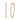 Diamond Elongated Imperial Hoops - Sample