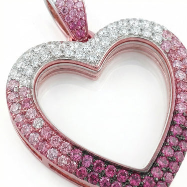 Gemstone Ombre Lab Diamond Round Glass Charm Locket