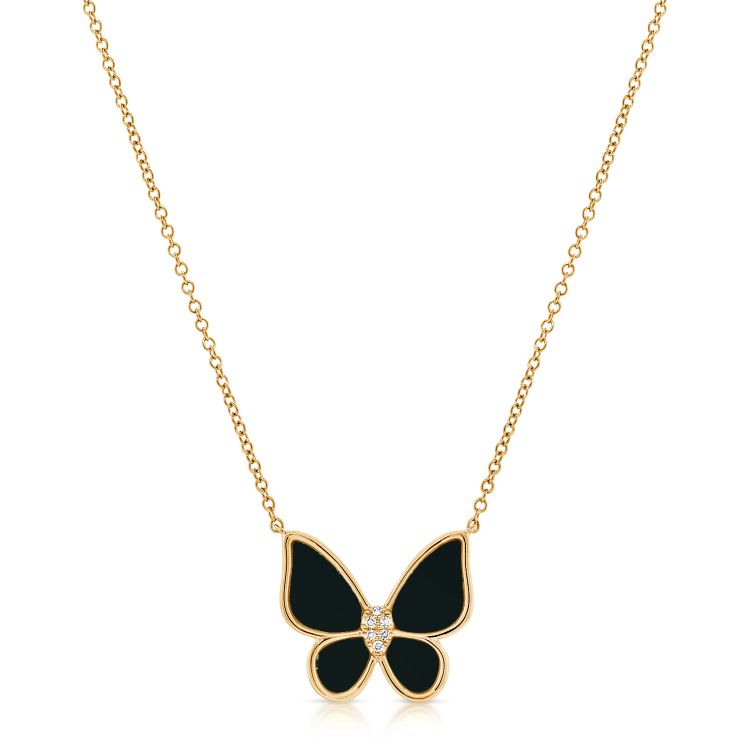 - Butterfly Pendant Necklace -