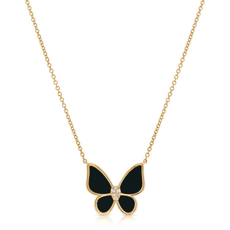 - Butterfly Pendant Necklace -