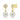 - Pearl Disc Pave Earrings -