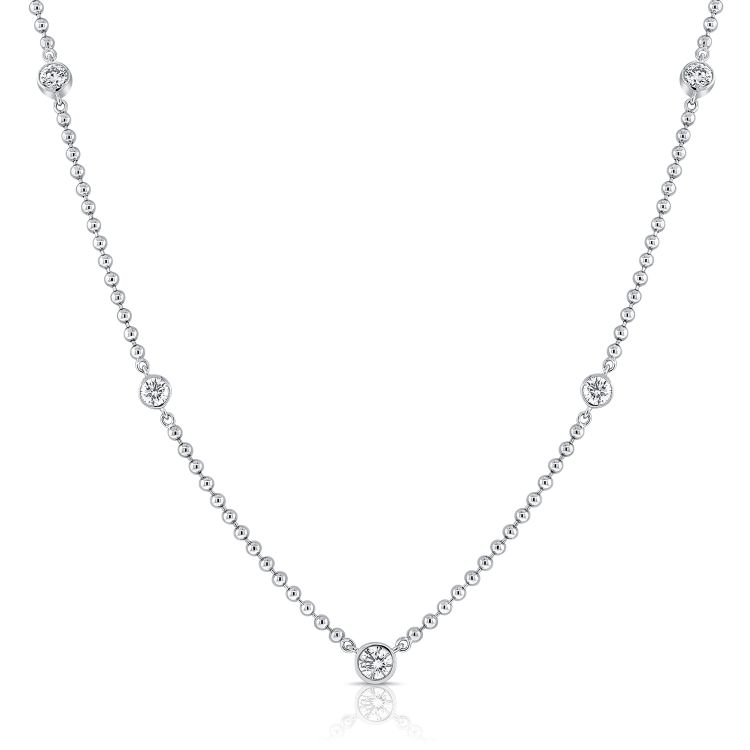 Ball Chain Diamond Necklace