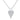 Diamond Heart Pendant Paperclip Necklace