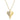 - Helium Half Solid Half Diamond Heart Necklace -