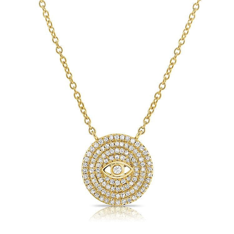 Pave Evil Eye Necklace