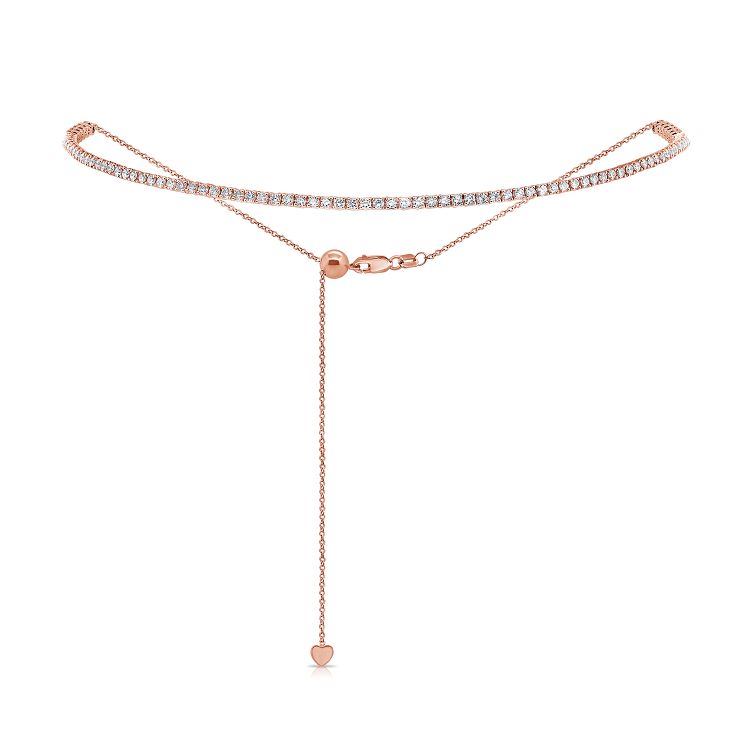 2.15ct Adjustable Bolo Diamond Tennis Choker
