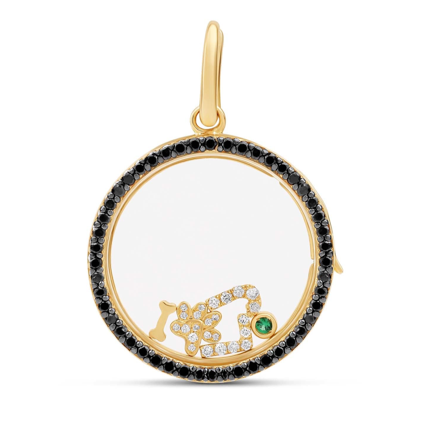 Gemstone Custom Glass Charm Locket
