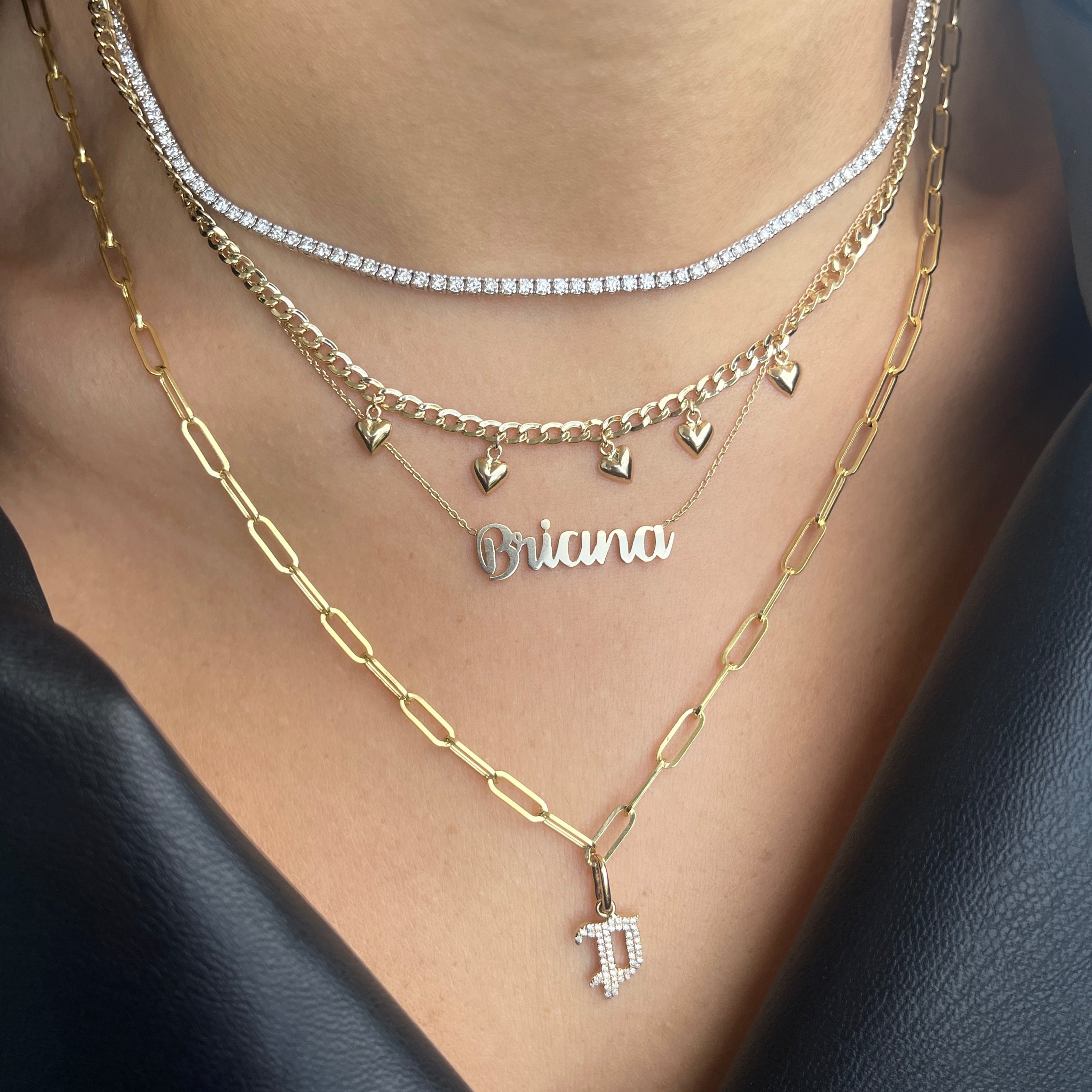 Dainty Necklace Brianna Gold Necklace Name Necklace, Brianna Name