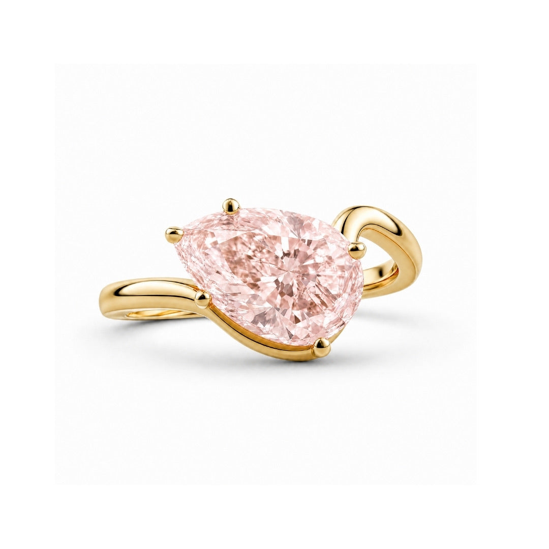 Andrea's Pink Diamond Wavy Ring