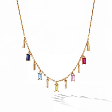 Adjustable Gemstones Necklace (Natural)
