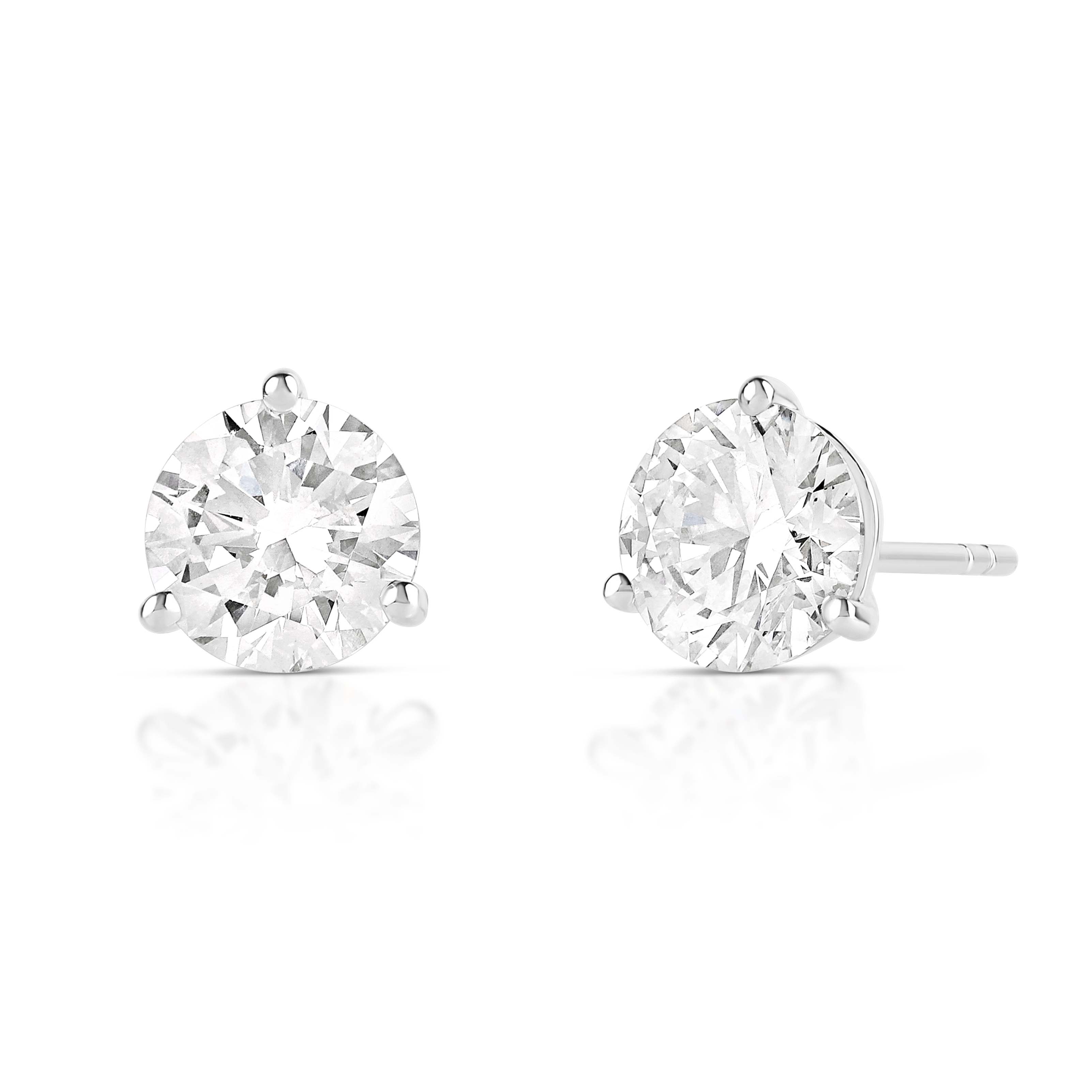 4ctw Lab Diamond Studs (PAIR) - IGI Certified