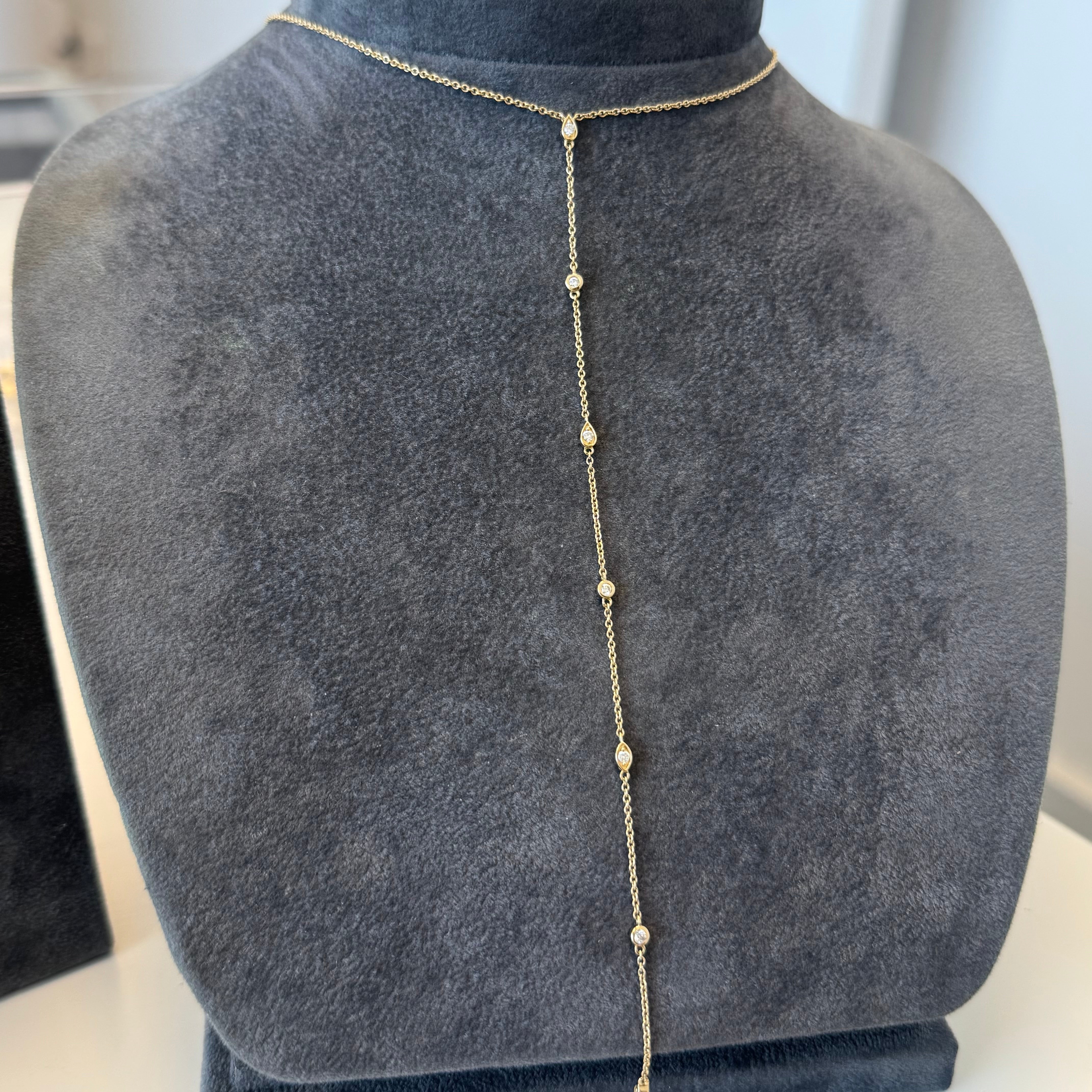 Dainty Diamond Lariat