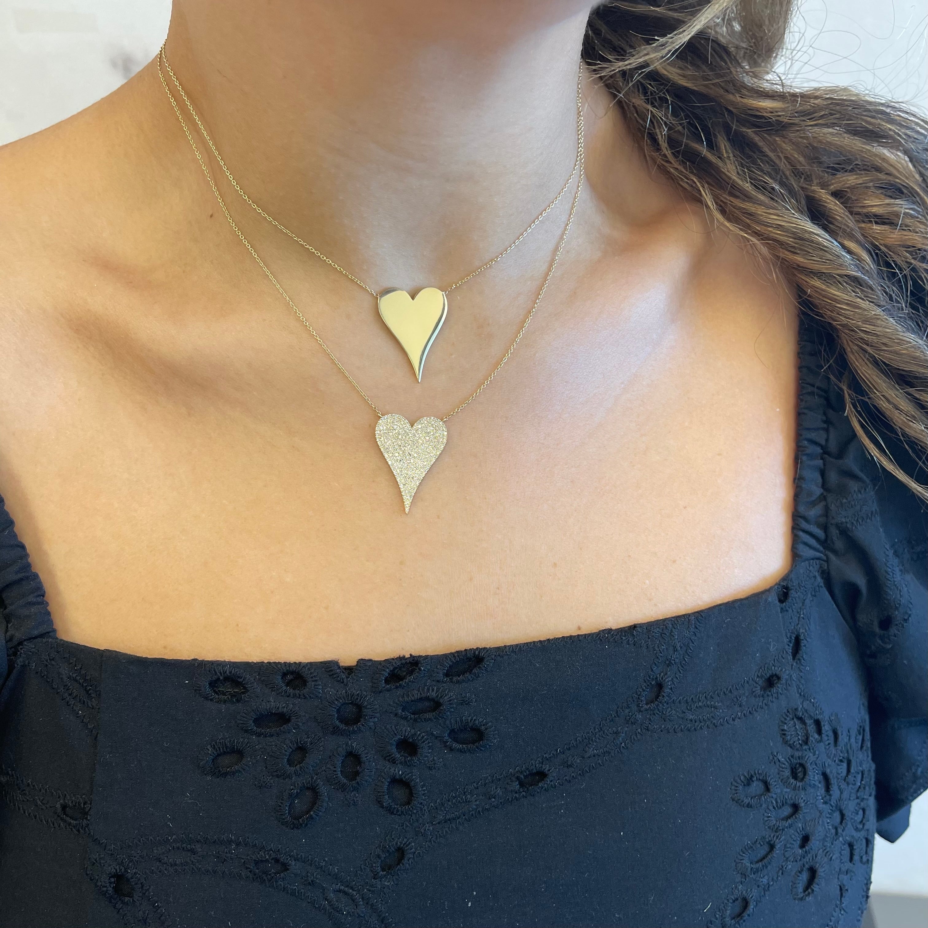 Jumbo Solid Heart Necklace