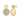 Solid Pave Disc Earrings