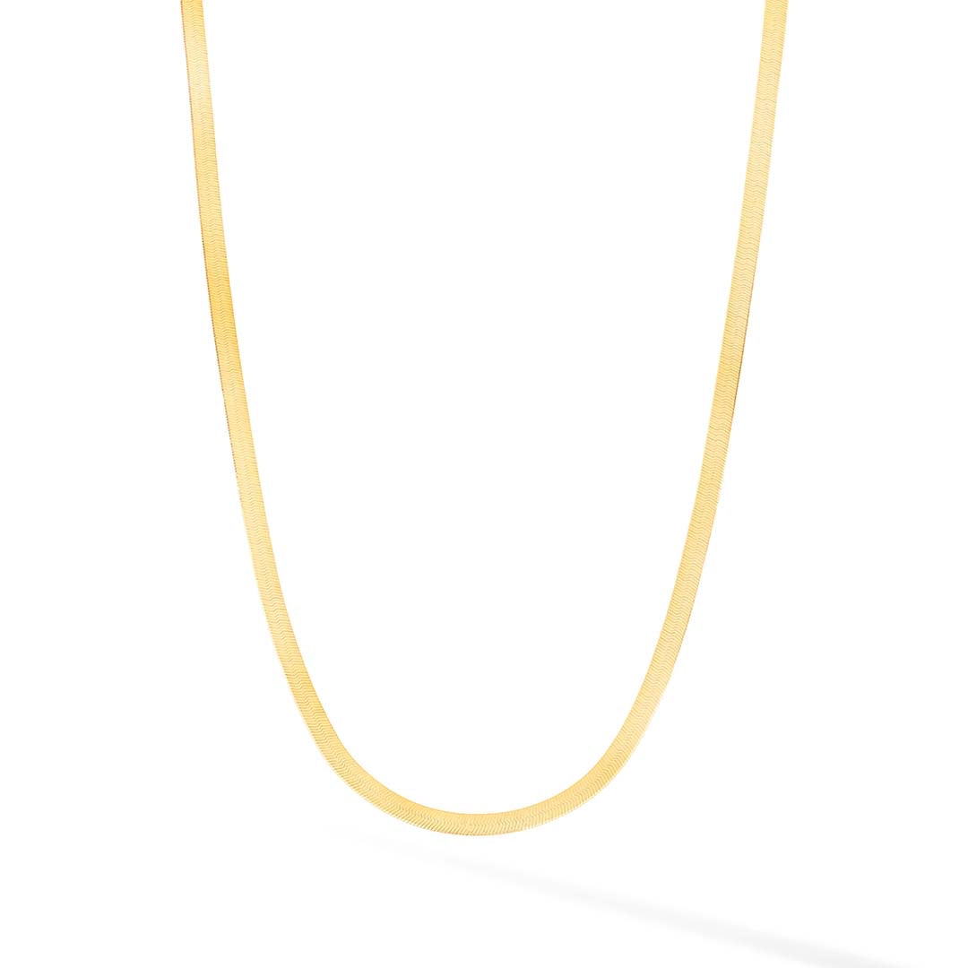 2mm Herringbone Chain Necklace