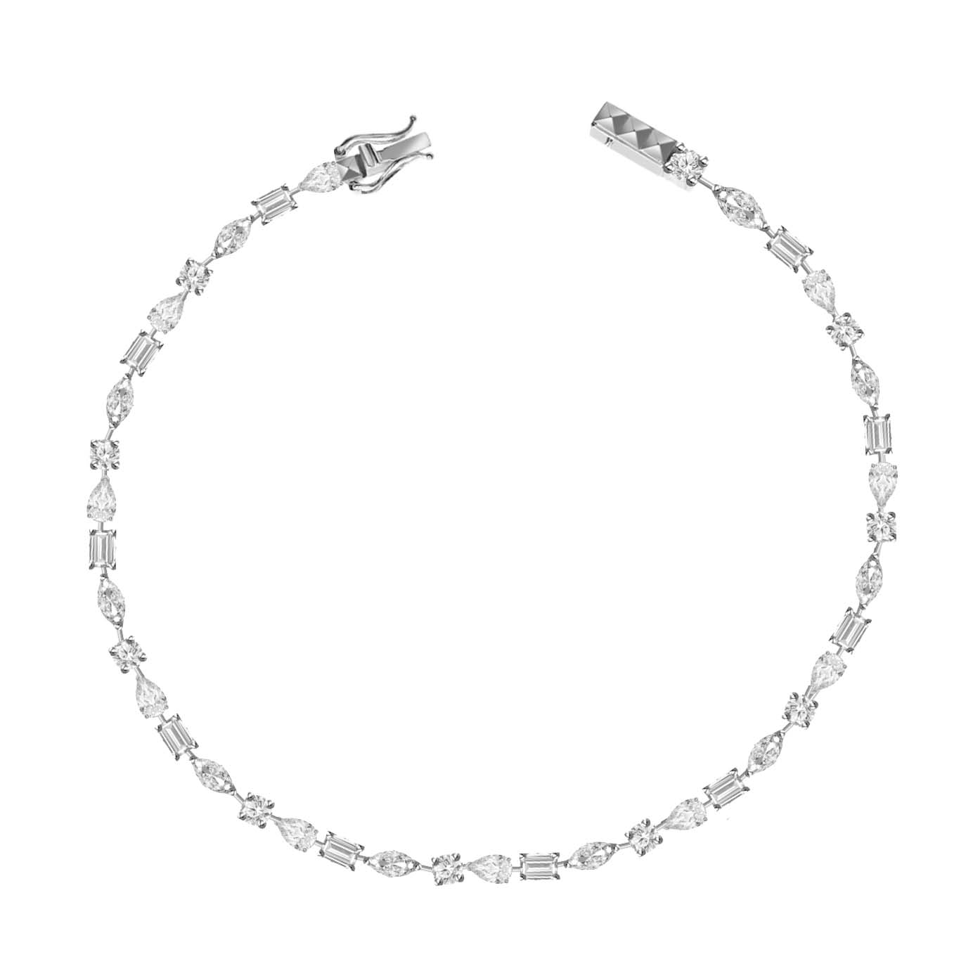 EastWest Multishape Diamond Tennis Bracelet / SAMPLE 770 Fine Jewelry