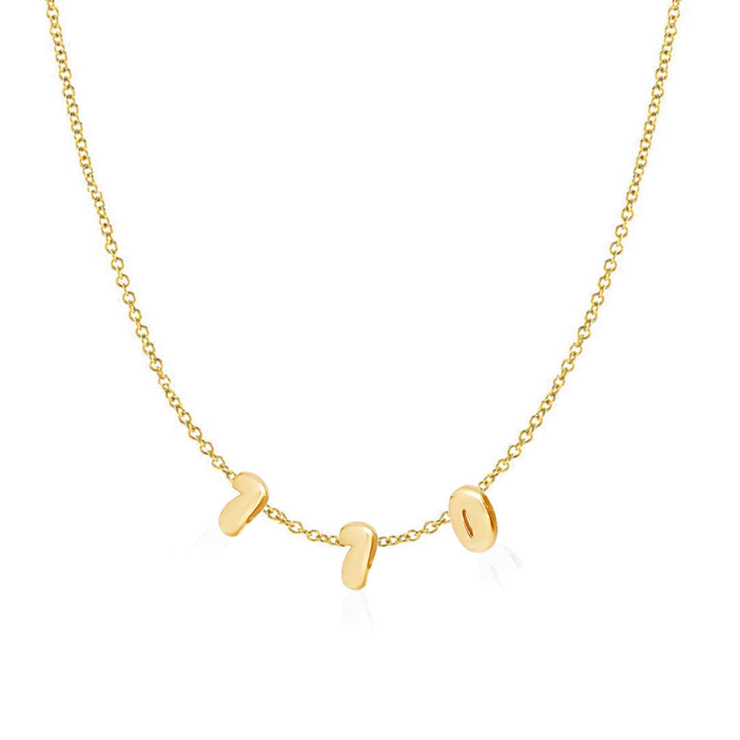 Helium Dangling Initials Necklace