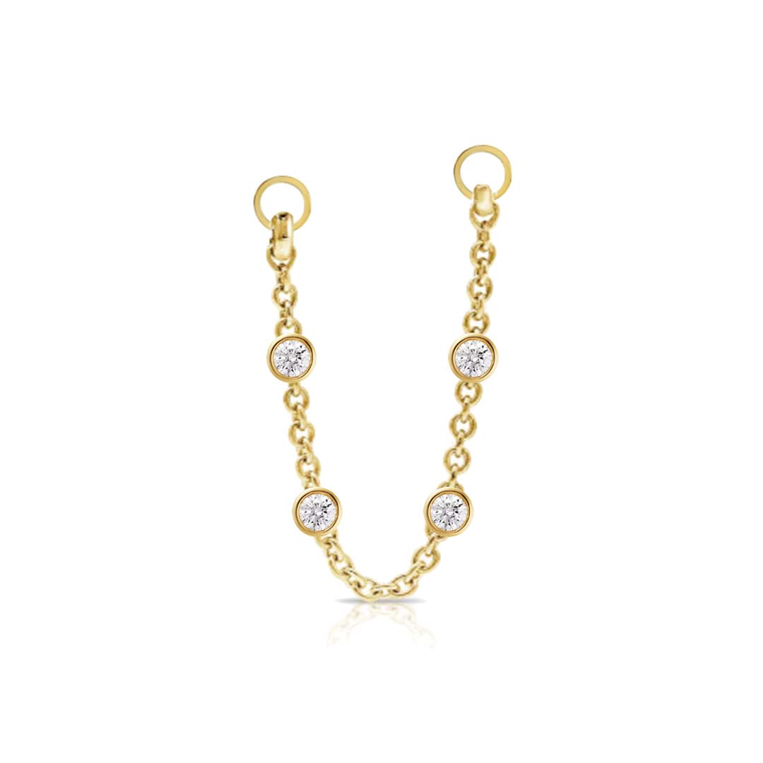 By the Yard Chain Stud Earring Charm