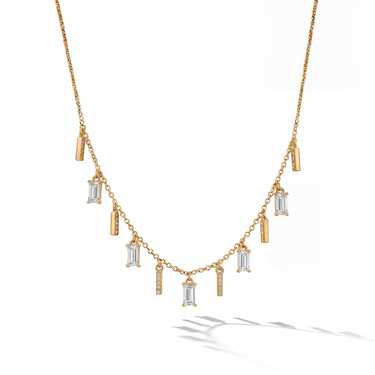 Adjustable Lab Diamond Necklace