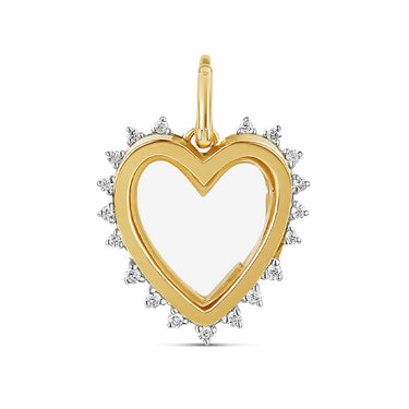 Limited Edition curated Heart Locket - Includes 1 Heart Diamond Locket + 3 FREE Charms