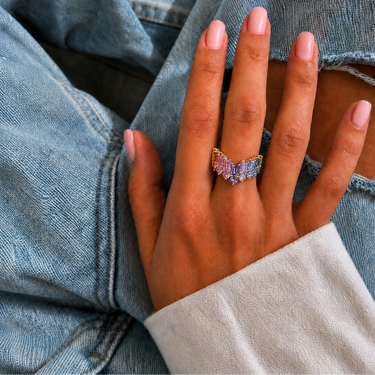18k Natural Gemstones ICON Ring