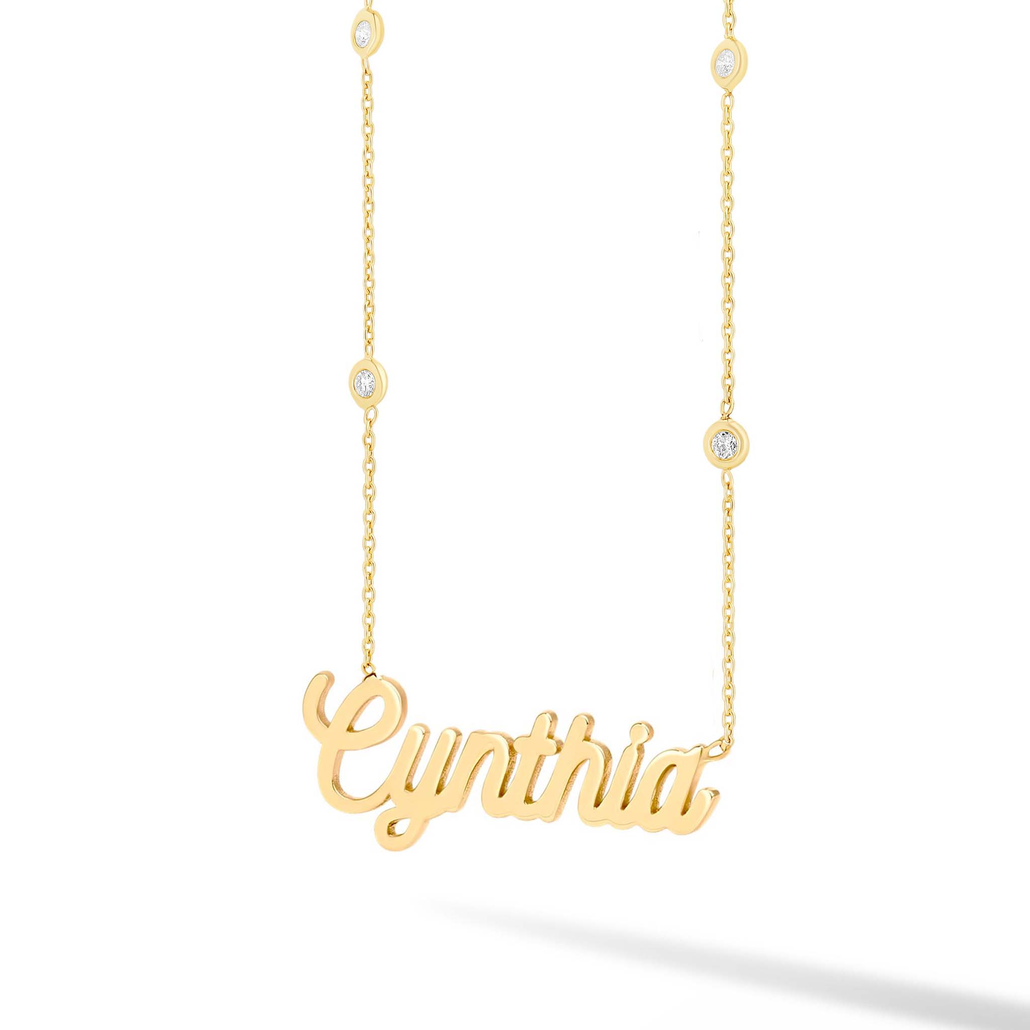Statement Solid Custom Name Necklace