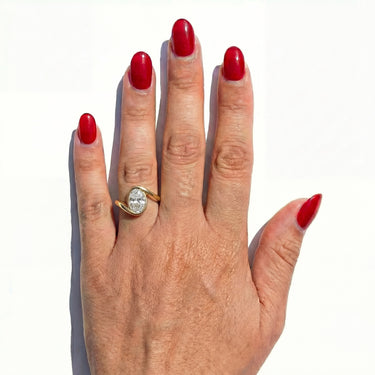 Oval Bold Lab Diamond Ring