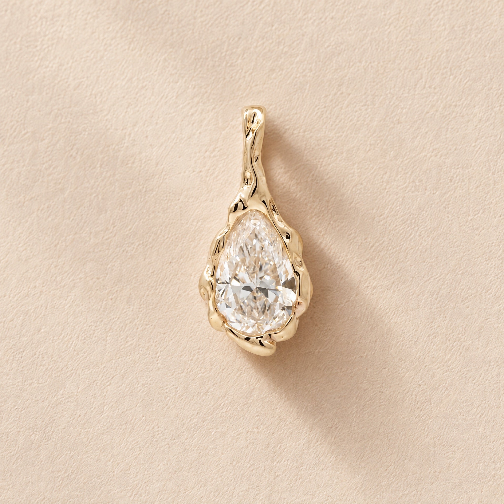 1ct Marea Pear Diamond Charm