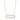 Horizontal Diamond Oval Glass Charm Locket Necklace