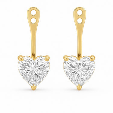 Lab Diamond Heart Stud Jackets