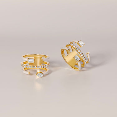 Pave trio earrings deals stella and dot