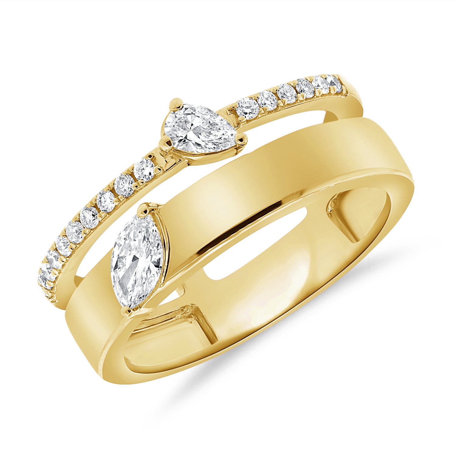 Mixed Shape Diamond Ring