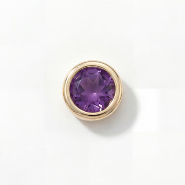Amethyst Bezel Charm