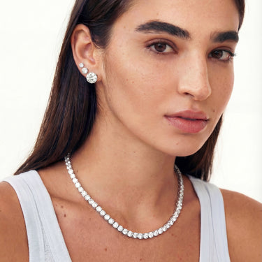 19ct Lab Diamond Tennis Necklace