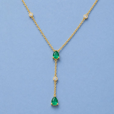 Natural Emerald Lariat