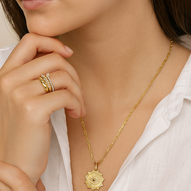 Evil Eye Fluted Charm