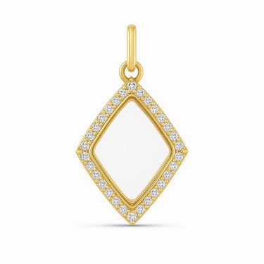 Pave Diamond Glass Locket