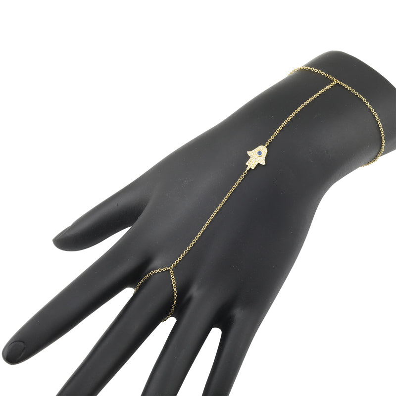Hamsa Diamond Hand Chain