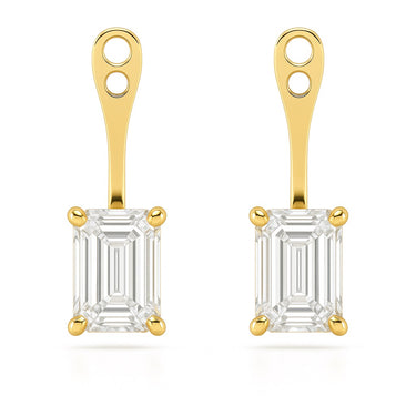 Lab Diamond Emerald Stud Jackets