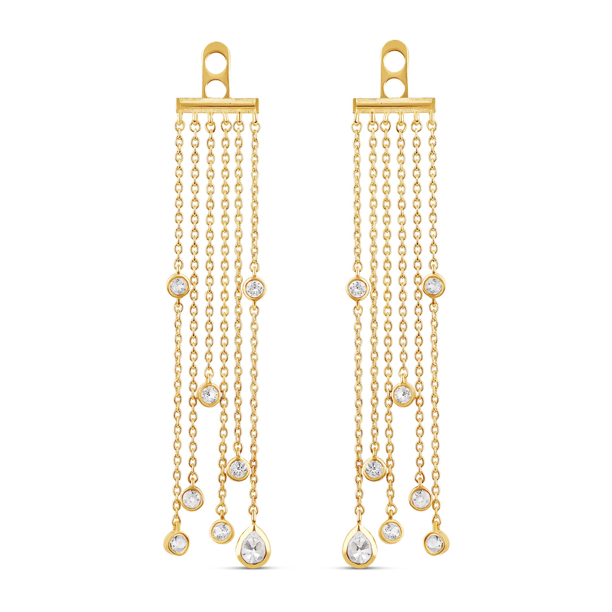 Topaz Tassel Earring Back Charm