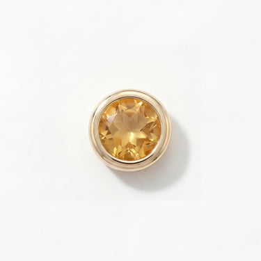 Citrine Bezel Charm